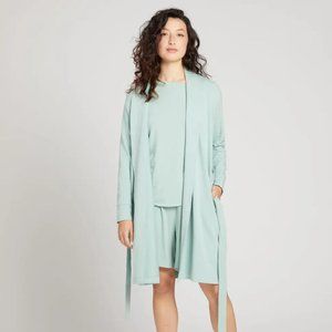 NEW Universal Standard RACHELE LOUNGE ROBE, mist, size SMALL (14-16)
